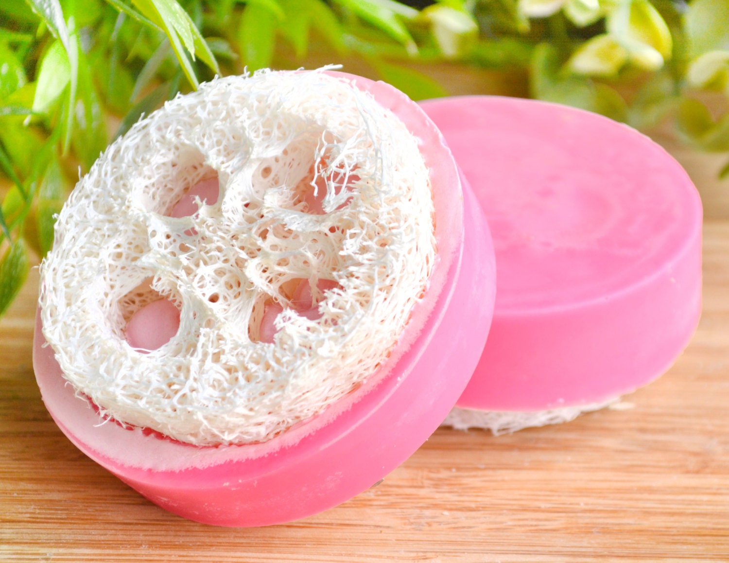 Loofah Soap Foot Scrub Bath and Body Produts Pink