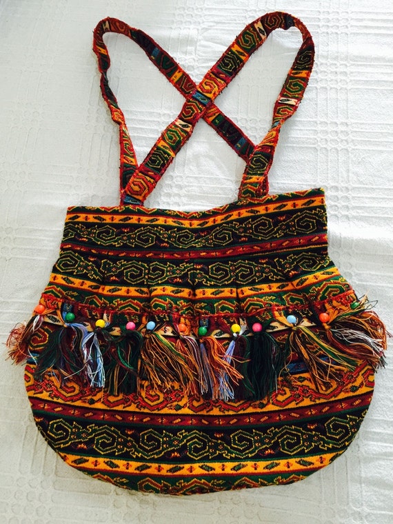Items similar to gypsy bag hippie bag ethnic pattern bag colorful bags crossbody shoulder bag ...