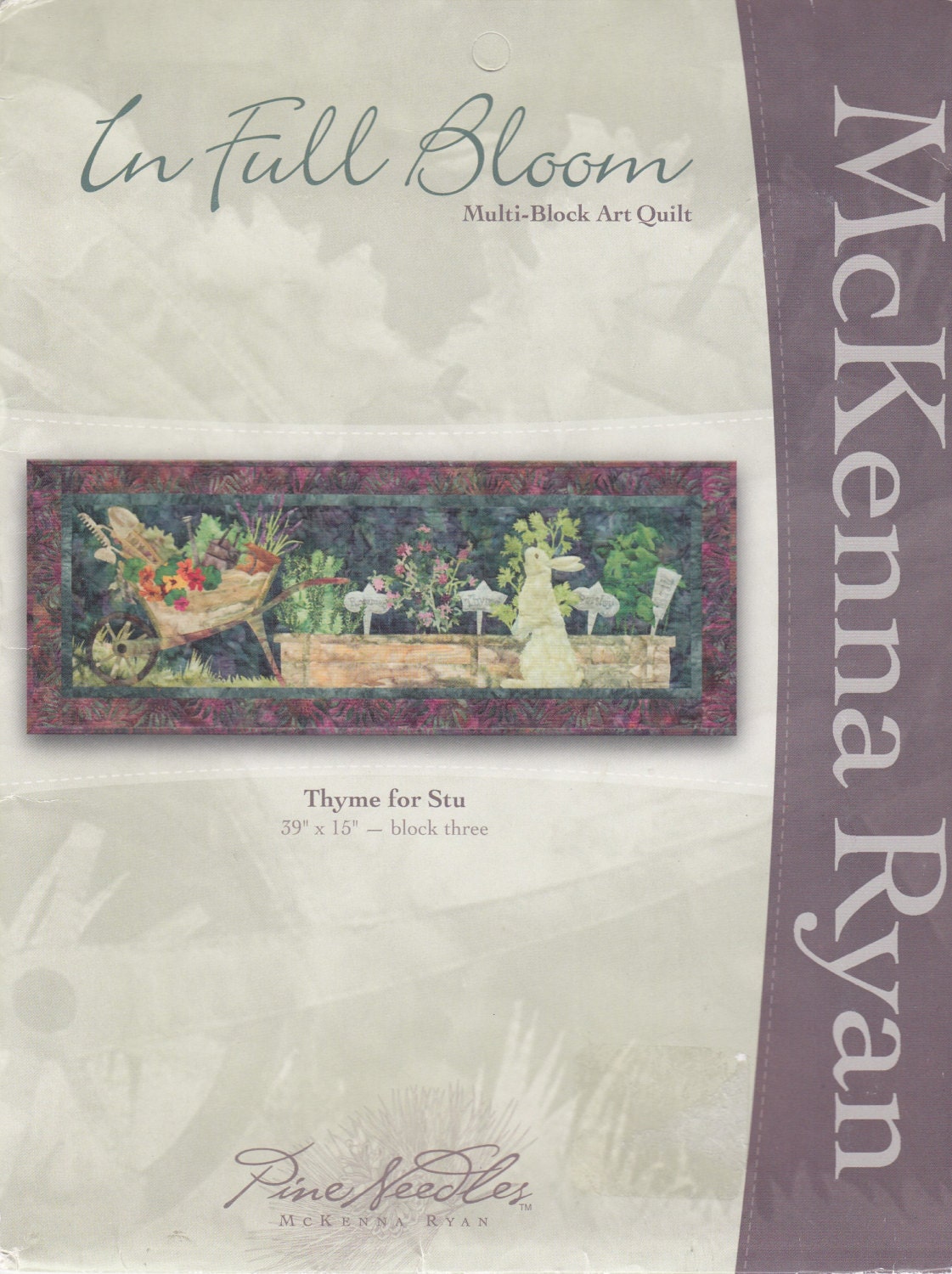 McKenna Ryan In Full Bloom Multi Block Art Quilt Thyme For