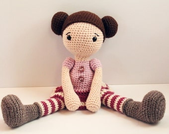 PATTERN : Doll - Crochet pattern - Amigurumi Doll pattern - Stuffed doll - Doll - toy - baby shower