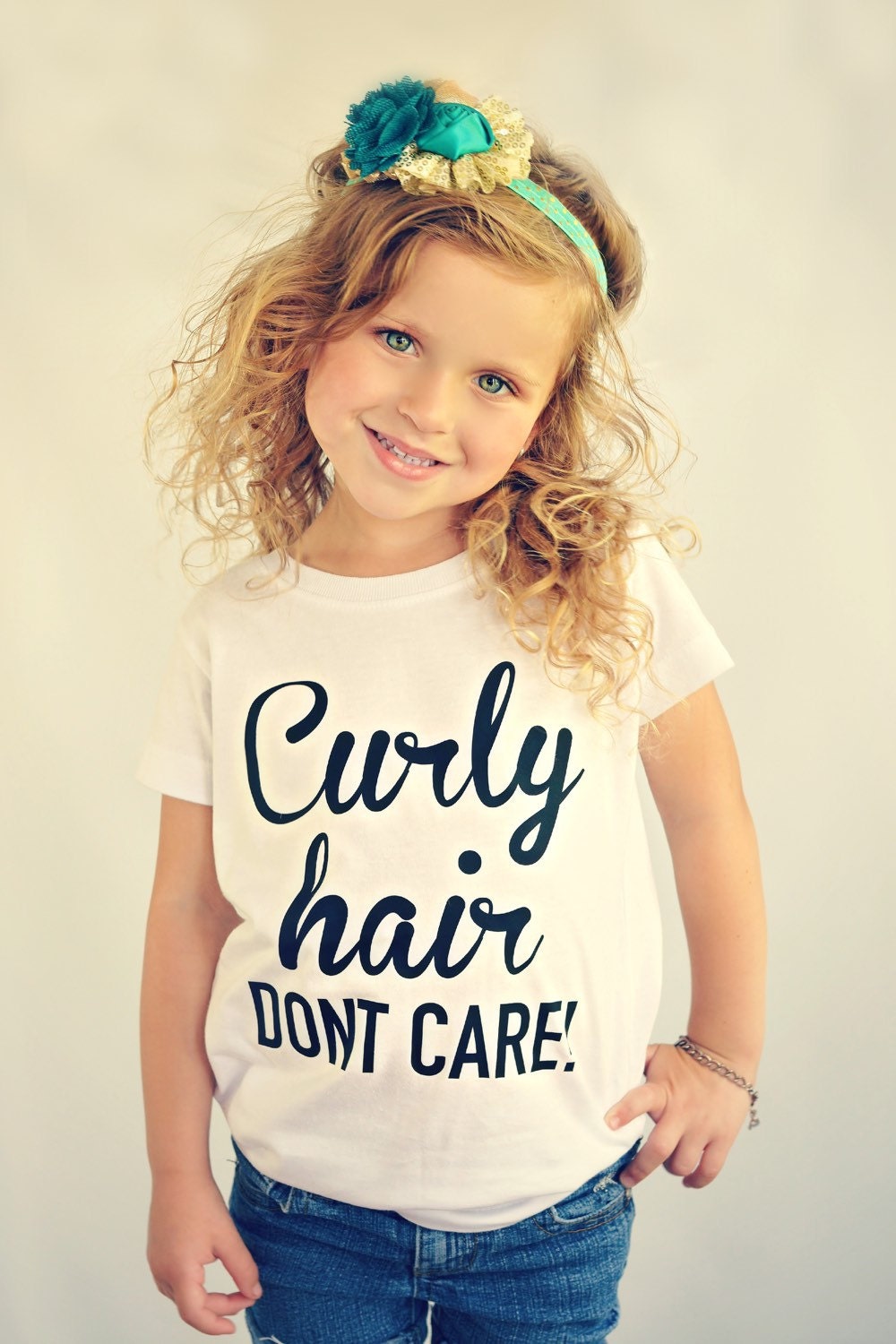 Curly Hair Dont Care Tee Curly Hair Dont Care Toddler Girl Tee Girl Tee Cute Sayings Girls Shirt Ayu Tribal Organic Jewelry