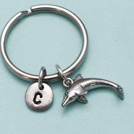 Dolphin keychain dolphin charm sea animal keychain