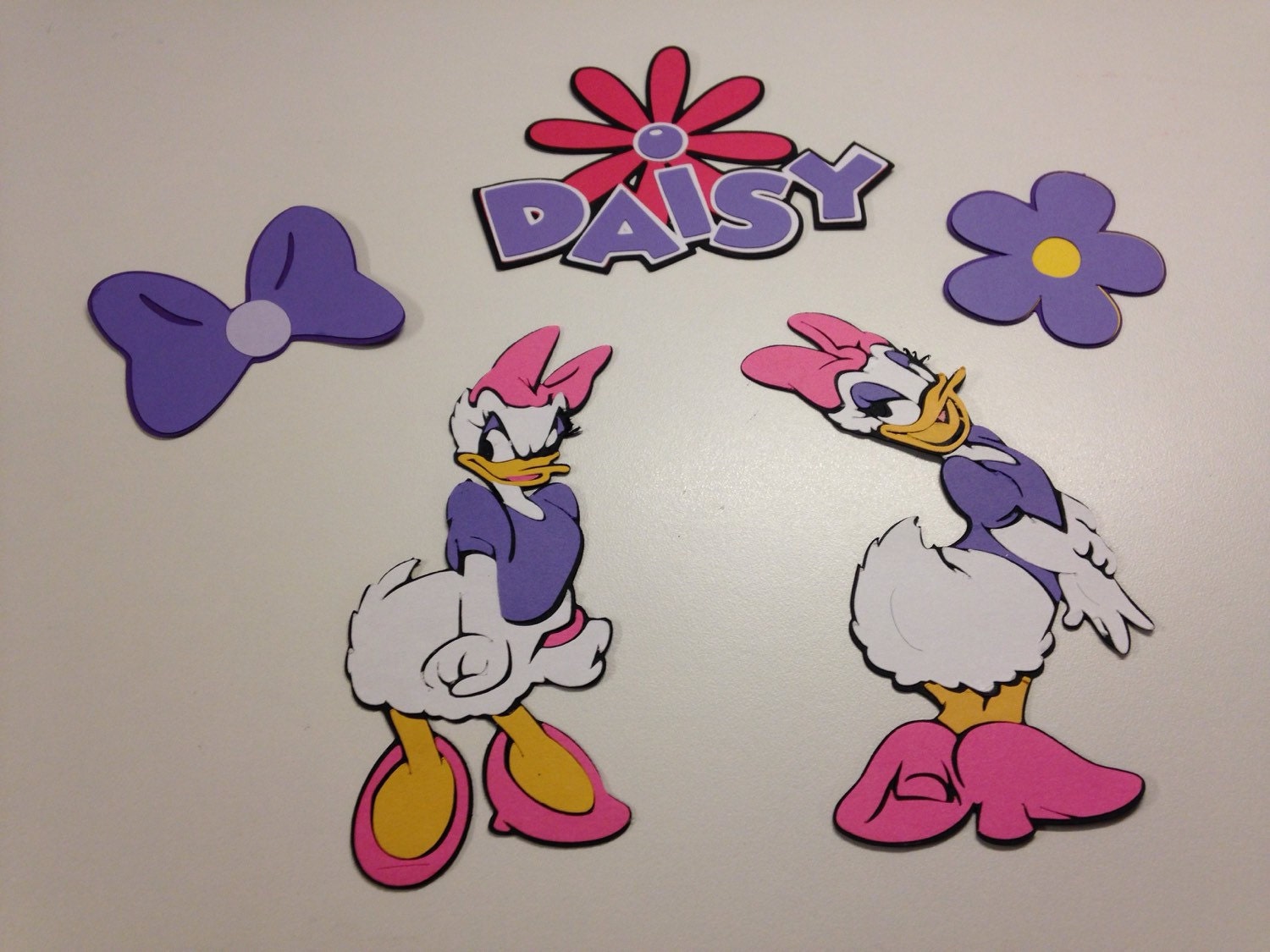 Set of 5 Daisy Character die cuts by ScrappinBJs on Etsy