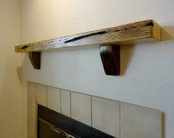 Fireplace Mantle. Mantle Shelf. Reclaimed Wood. Furniture. Shelves. Wood Mantle. Floating Shelf. Wood Shelf.