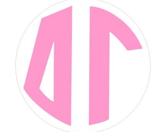 Delta Gamma Monogram Decal