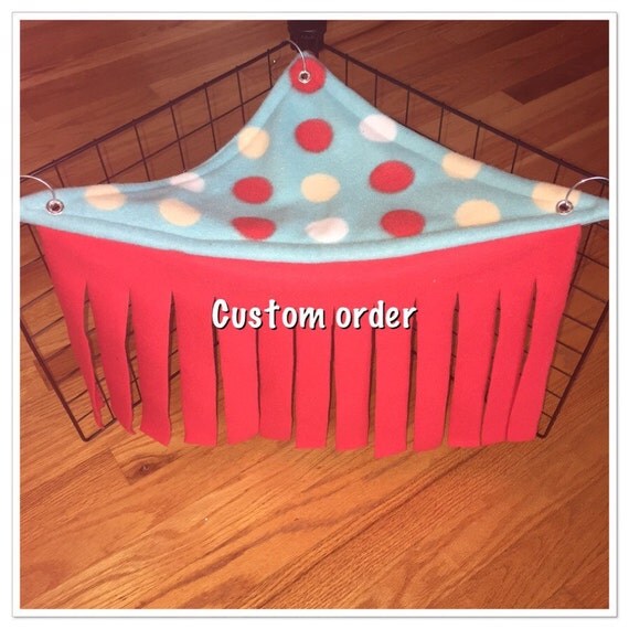 guinea pig fleece corner curtain the come by Patspiggycreations