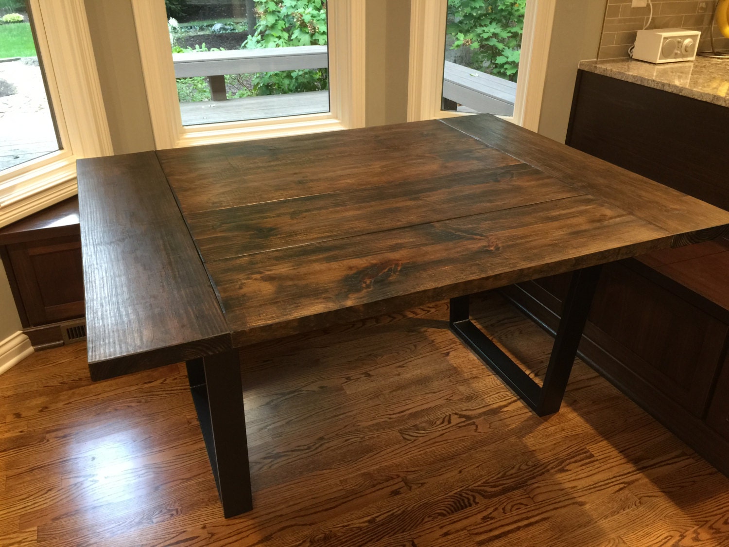 6096 Farmhouse Table with Metal Legs Indiana