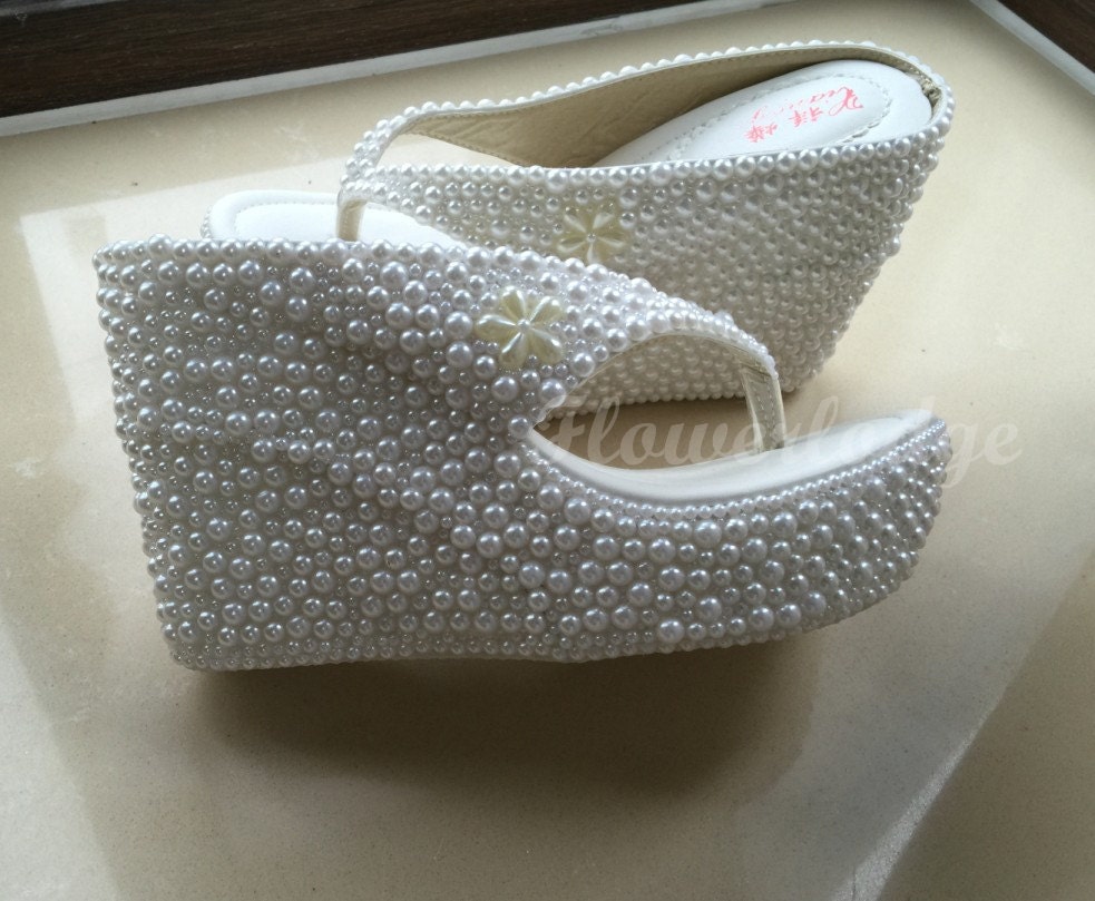white 4 inch wedges