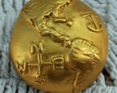 VintageDome Brooch/Pin, Images of Earth, Wind, Sea, and God VintageDome Brooch/Pin, Images of Earth, Wind, Sea, and God