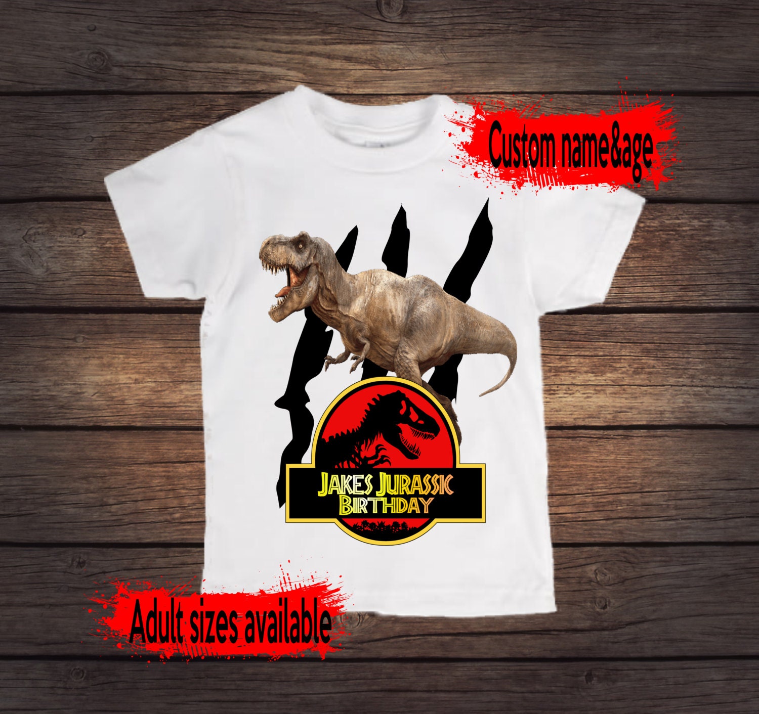 jurassic world birthday shirts