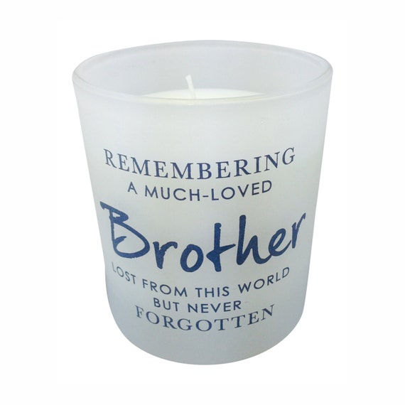 Brother Memorial Candle Remembrance Gift Keepsake