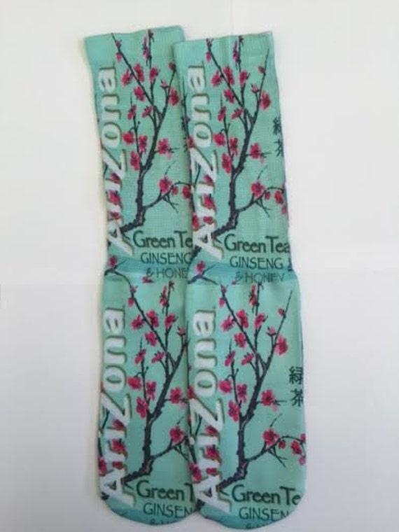 Arizona Green Tea Socks by FloridaSocks on Etsy