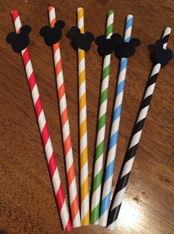 Items similar to Mickey Mouse Clubhouse Straws, Mickey Mouse Party