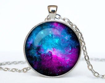 Nebula necklace Orion Nebula pendant Galaxy jewelry galaxy pendant universe jewelry star necklace purple blue nebula necklace gift for her