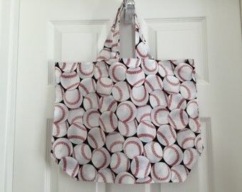 Baseballs Reusable Grocery / Shopping Bag