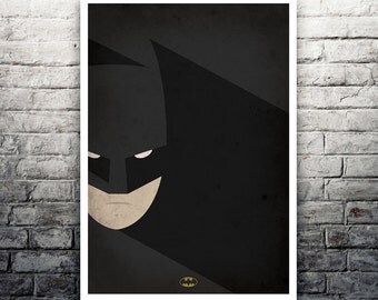Batman minimalist movie poster print