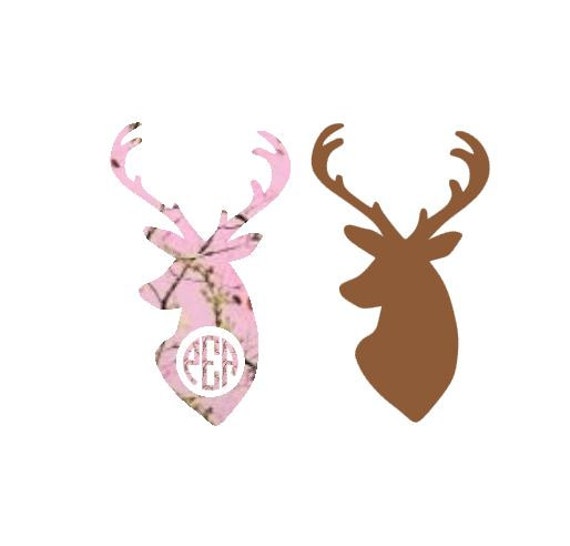 Download Deer Monogram SVG Studio 3 DXF eps and pdf Cutting Files