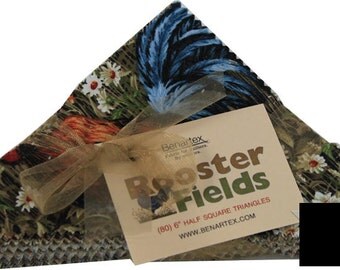Rooster Fields Half Square Triangles