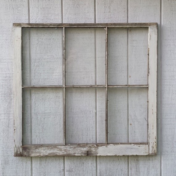 Farmhouse Window: Vintage Reclaimed Distressed White (shipping is ...