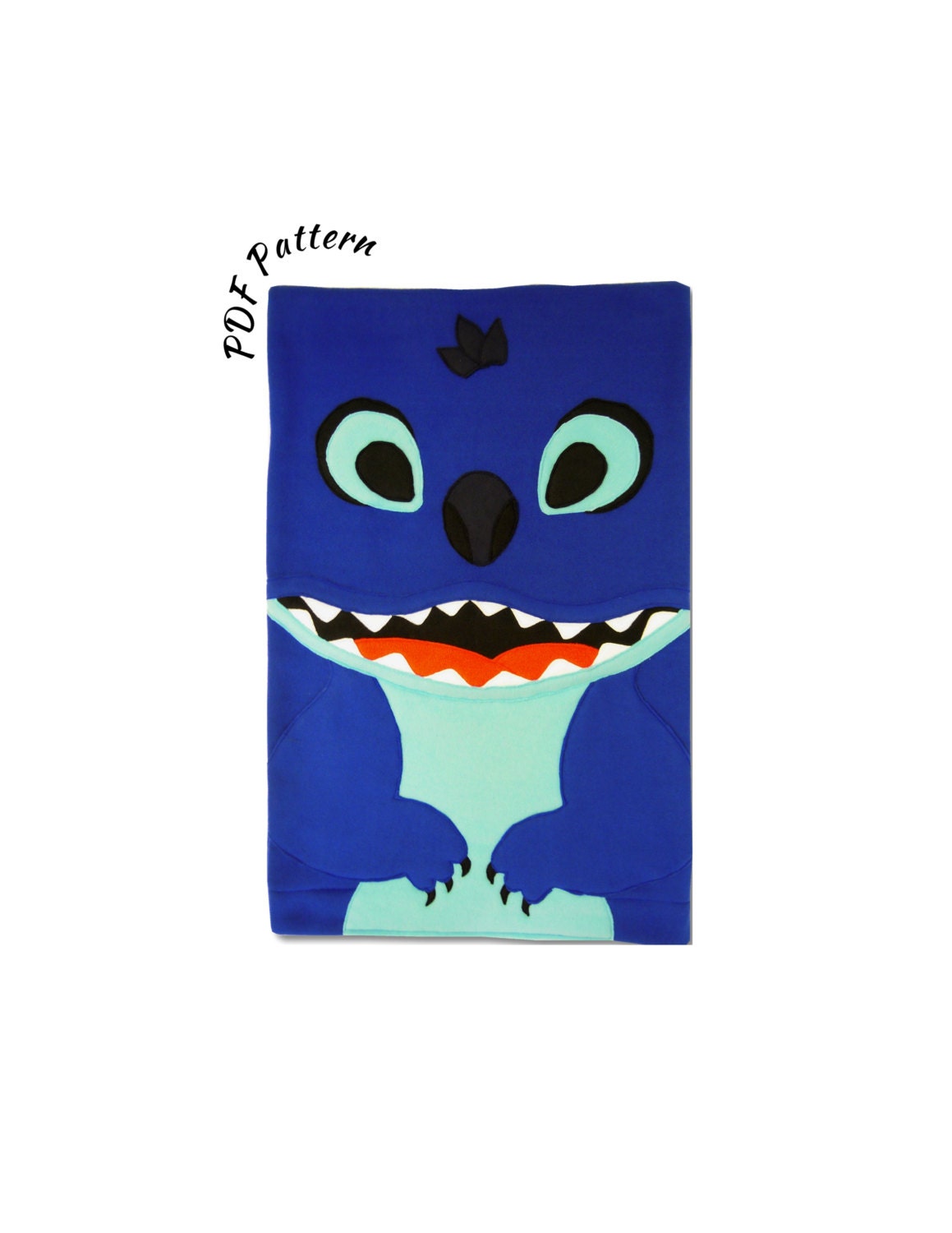 Stitch Fleece Pillow Case PDF Pattern