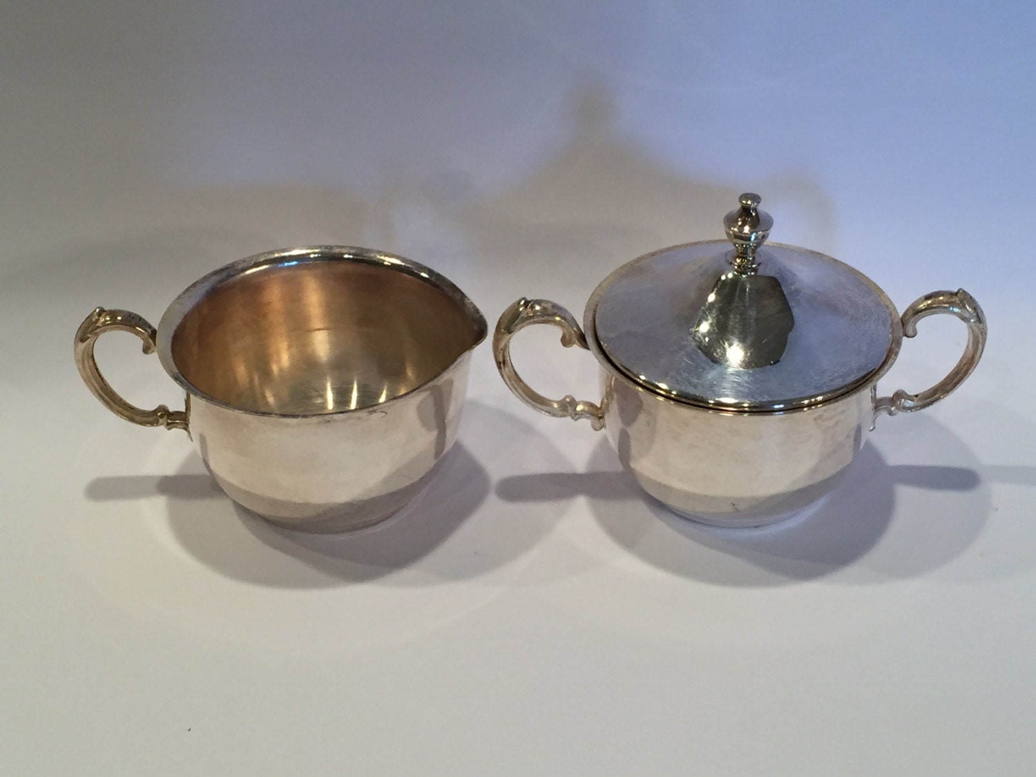 Vintage Sheridan Silver Company Silver Plated Creamer And
