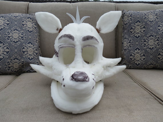 Foxy FNAF Fursuit Mask Foam Base by Furstuff on Etsy