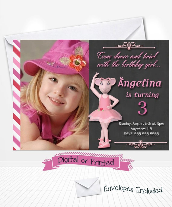 Etsy Free Angelina Ballerina Invitations 7