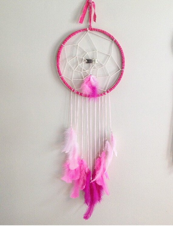 Pink Hope Custom Dreamcatcher by HippieDippieDaydream on Etsy