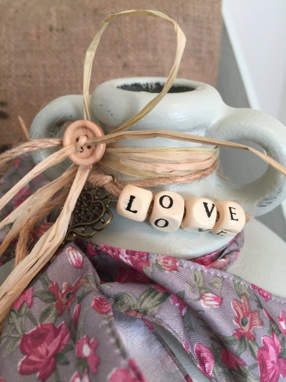 Italian Wedding Jar // Rustic Love Jar // Painted Glass Demijohn // Rustic Home Decor // Wedding Table // Farmhouse Style // Inspiring Words