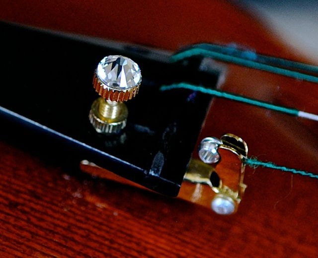 Violin Minor Bling Fine Tuner Swarovski Crystal