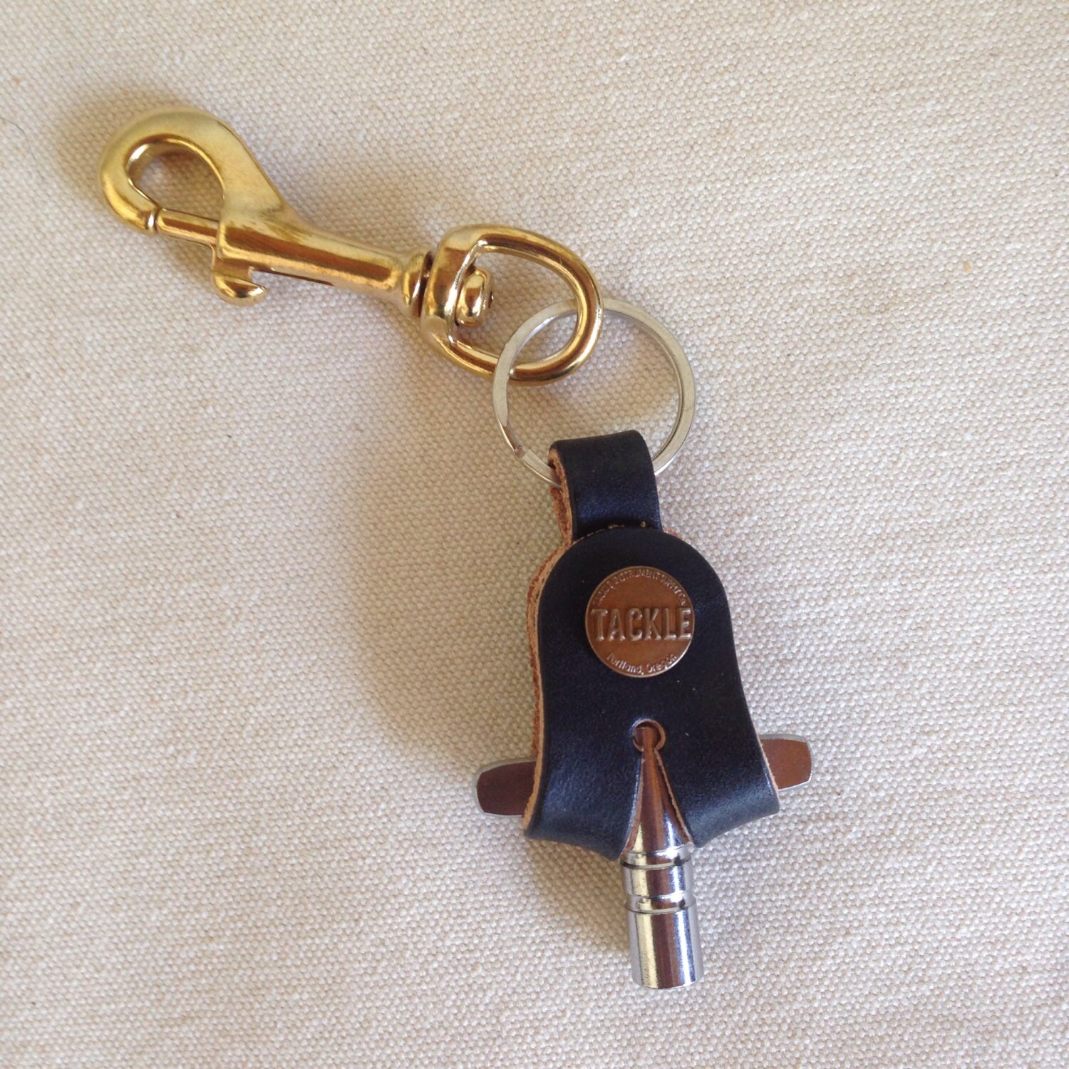 Leather Drum Key Holder 4 colors by McPhersonGoods on Etsy