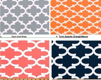 Window Valance/Curved or Straight-LINED-Curtain-Kitchen-Bedroom-Bathroom-Dining-53"x 16", 18", 20"Gray-Navy-Coral-Apache Orange Macon