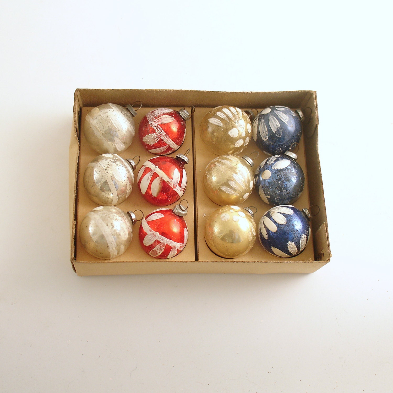 vintage christmas glass ornaments box feather tree christmas vintage christmas glass ornaments box feather tree christmas