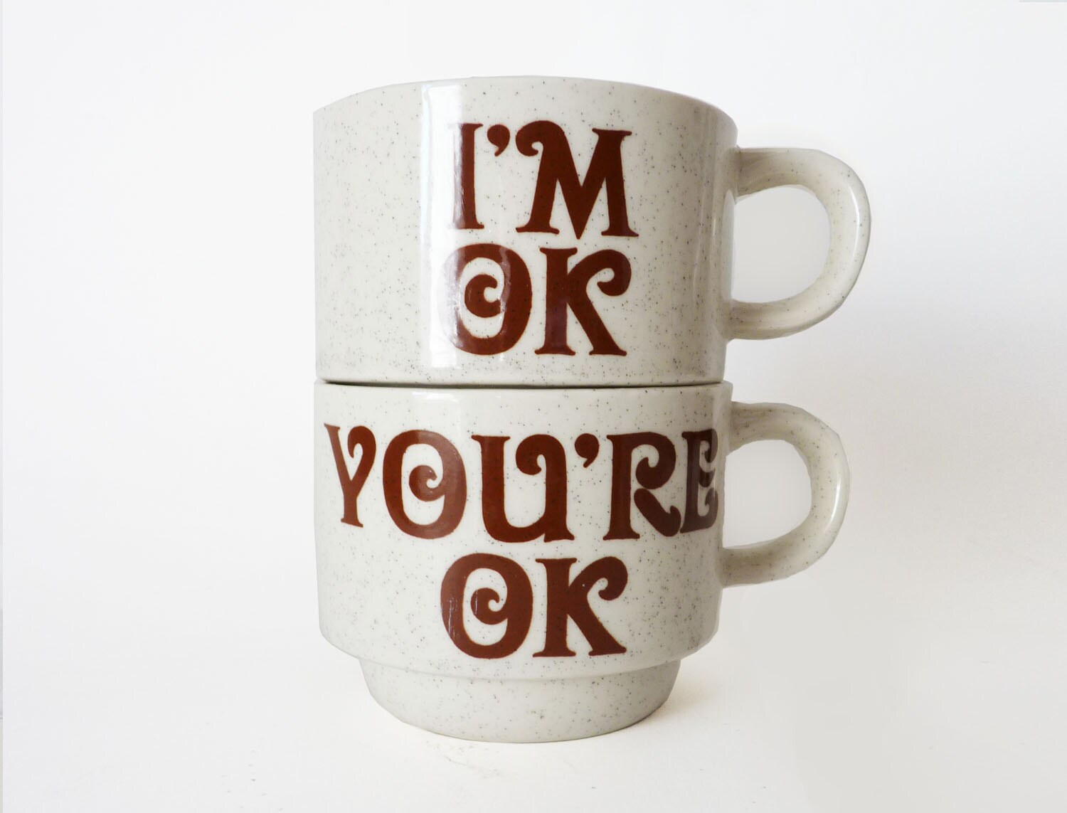 Vintage Coffee Mugs Text Novelty Funny Quotes Couples Cups