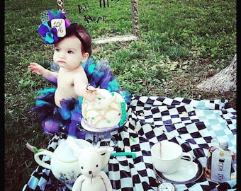 Mini Top Hat Headband, Girls Mini Top Hat, Mad Hatter, Tea Party Hats, Alice In Wonderland, 10/6, Smash Cake, Birthday Party Hats, Baby Bows