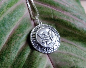 Vintage U.S. Navy Sterling Silver Pendant
