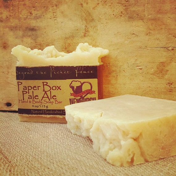 Paper Box Pale Ale Soap  beer soap made with Newburgh Brewing Company Pale Ale