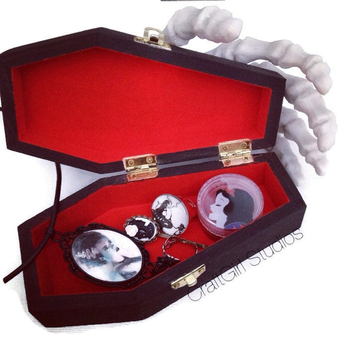 Coffin Jewelry Box Goth Jewelry Box Black Jewelry Box