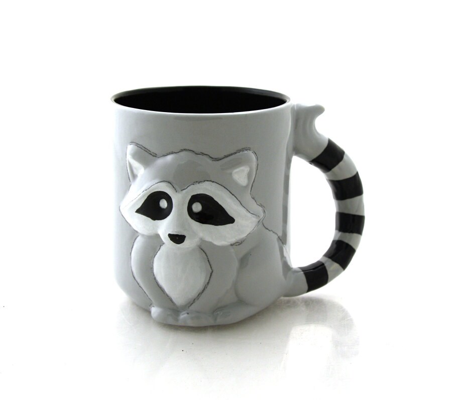 Personalized mug raccoon Racoon mug custom mug woodland