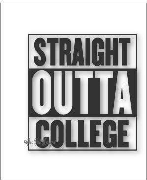 Download Straight Outta College Compton Style SVG File Vector dxf ...