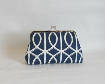 Bridal Clutch - Wedding Clutch - Bridesmaid Clutch - Bridesmaid Gift - Navy Wedding Clutch - Wedding Gifts - Wedding Purse - Ciara Clutch
