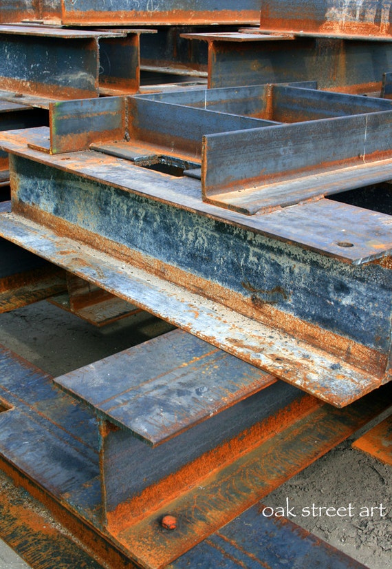 Photography Industrial Recycle Color Steel Steel Beams