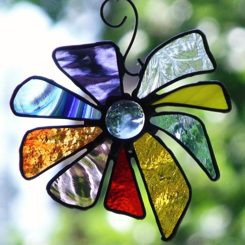 Stained Glass Art Suncatchers Window Art and More by newmoonglass