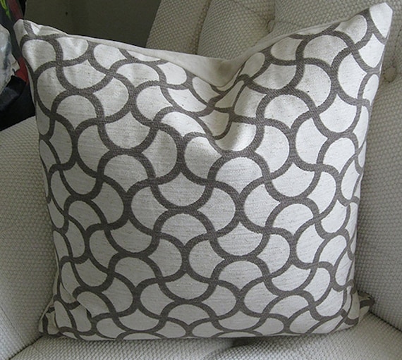 Items similar to Charcoal Gray Pillow - Charcoal Grey Designer Pillow - Charcoal Ivory - Throw ...