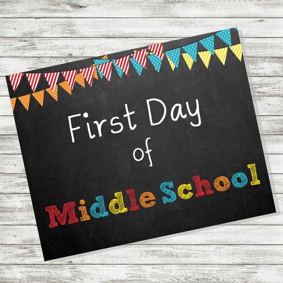 Image result for 1st day of middle school