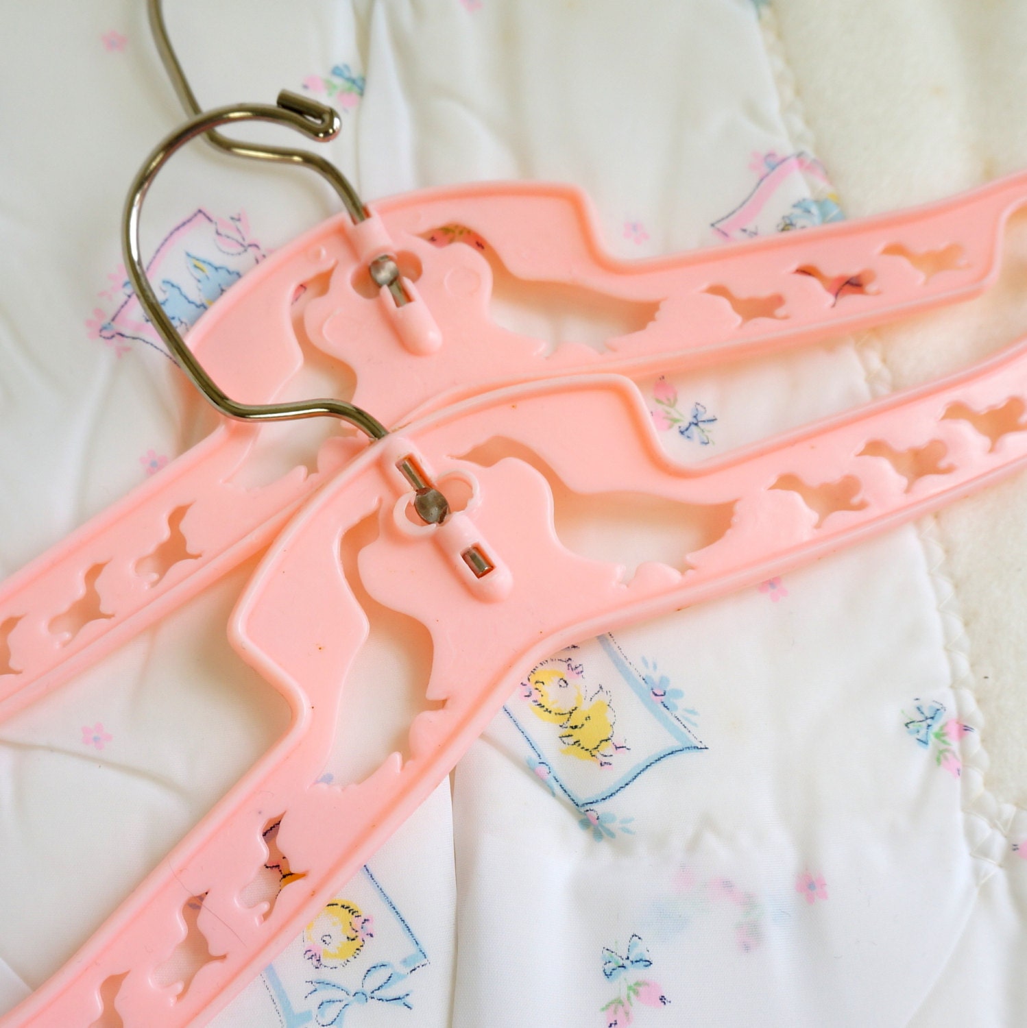 Shop Sale Vintage Plastic Baby Clothes Hangers Set Of 2