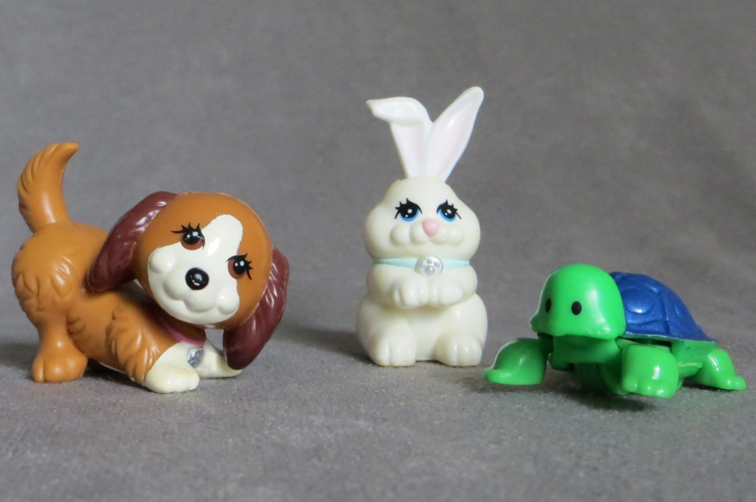 Original Littlest Pet Shop Figures LPS Dog Turtle & Bunny
