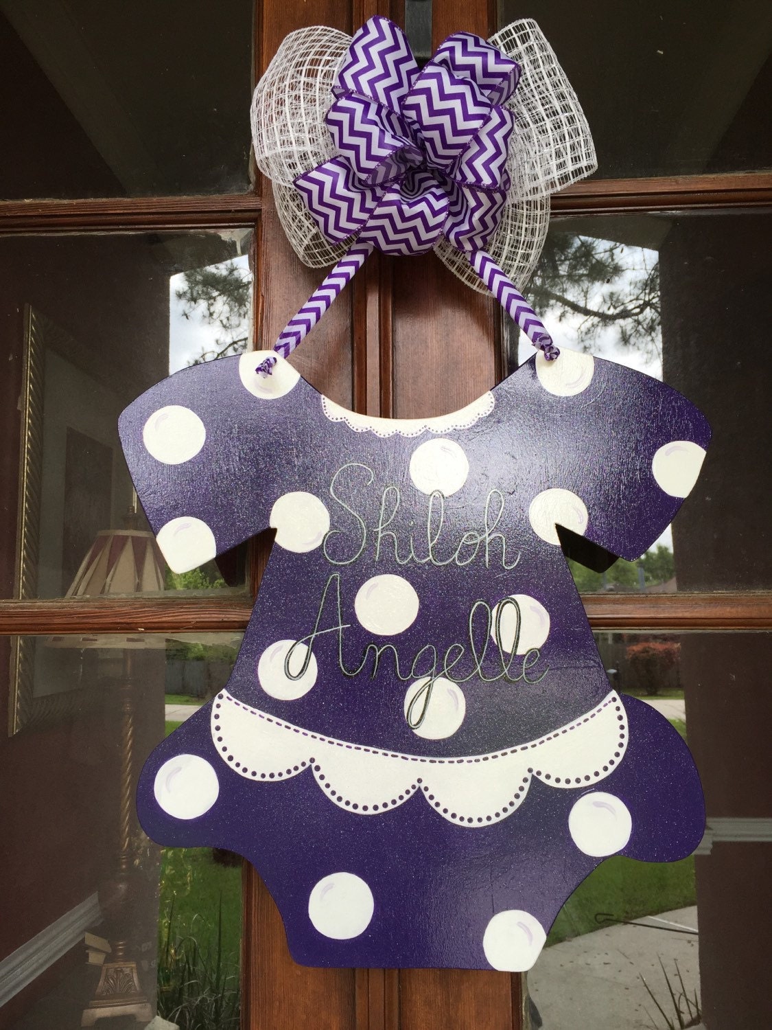 Door Hanger Baby Door Decor Baby Decorations by DesignsbyDonnaFaye