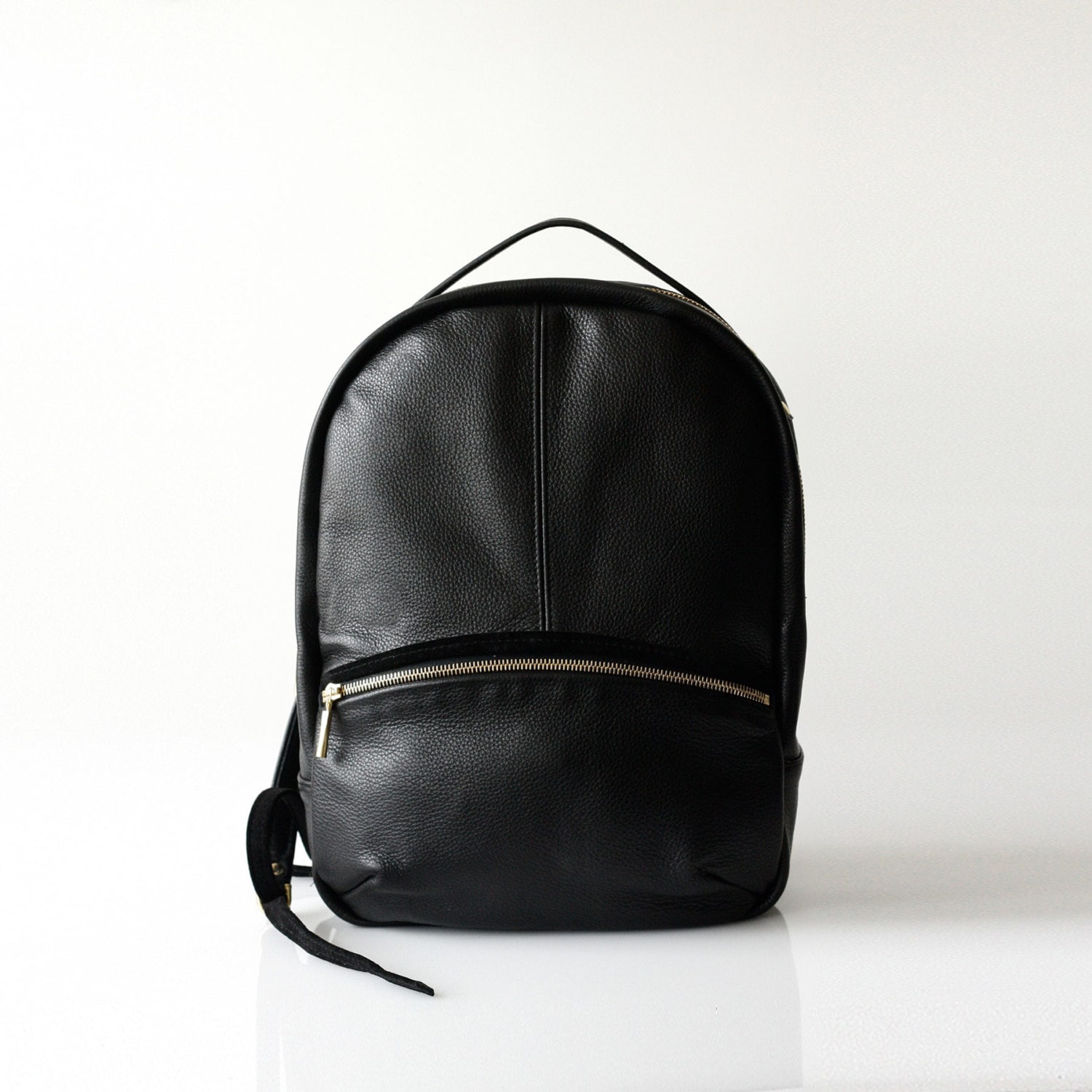 Soft Pebbled Leather Backpack OPELLE Kanye leather backpack