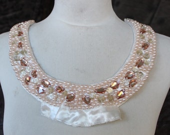 Cute embroidered and beaded applique